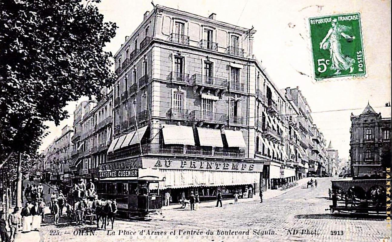 Oran - Place d'Armes et Boulevard Seguin - 1913.jpg